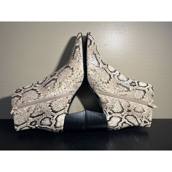 MNG Mango snakeskin print ankle boots women’s EU 41 US size 8 shoes - Picture 7 of 8